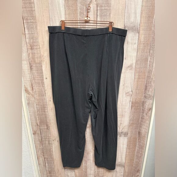 Eileen Fisher charcoal tencel pants - Picture 5 of 6